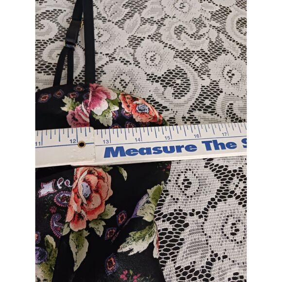 Repaired Vintage Roses & Blueberries Printed Button-Up Slip Dress - Picture 15 of 16